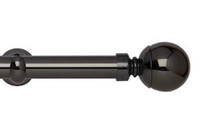 Rolls 28mm Neo Ball Metal Eyelet Pole Black Nickel