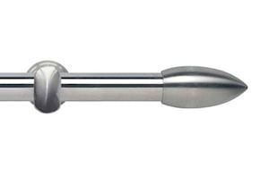 Rolls 28mm Neo Bullet Metal Eyelet Pole Satin Steel - Thumbnail 1