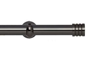 Rolls 28mm Neo Stud Metal Eyelet Pole Black Nickel - Thumbnail 1