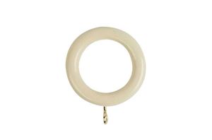 Rolls 28mm Woodline Wooden Curtain Pole Cream - Thumbnail 2