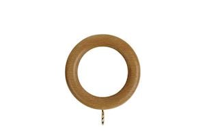 Rolls 28mm Woodline Wooden Curtain Pole Light Oak - Thumbnail 2