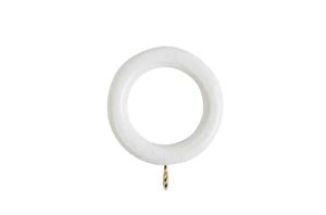 Rolls 28mm Woodline Wooden Curtain Pole White - Thumbnail 2