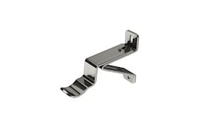 Swish 28mm Wall Fixed Passing Bracket Satin Steel