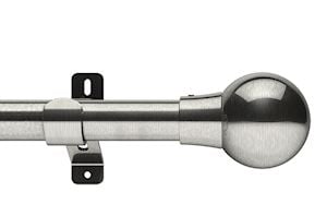 Swish 28mm Design Studio Mondiale Satin Steel Eyelet Pole - Thumbnail 1