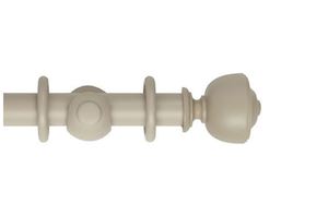 Rolls 35mm Museum Asher Wooden Curtain Pole Greystone