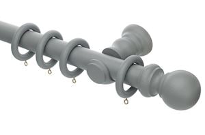 Rolls Honister 35mm Wooden Curtain Pole Pale Slate