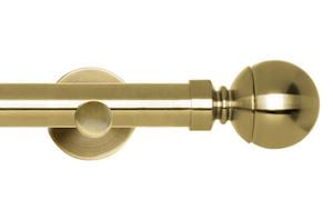 Rolls 35mm Neo Ball Metal Eyelet Pole Spun Brass - Thumbnail 1