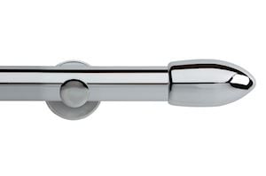 Rolls 35mm Neo Bullet Metal Eyelet Pole Chrome - Thumbnail 1