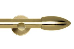 Rolls 35mm Neo Bullet Metal Eyelet Pole Spun Brass - Thumbnail 1