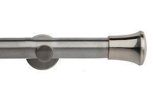 Rolls 35mm Neo Trumpet Metal Eyelet Pole Stainless Steel