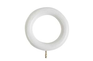 Rolls 35mm Woodline Wooden Curtain Pole White - Thumbnail 2