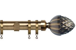 Speedy 35mm Acorn Curtain Pole Antique Brass