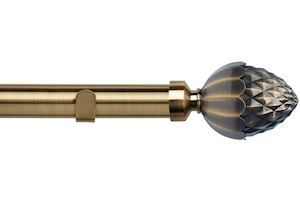 Speedy 35mm Acorn Eyelet Pole Antique Brass - Thumbnail 1