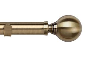 Speedy 35mm Globe Eyelet Pole Antique Brass - Thumbnail 1