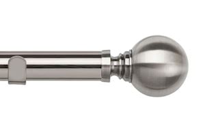 Speedy 35mm Globe Eyelet Pole Satin Silver