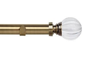 Speedy 35mm Segmented Ball Eyelet Pole Antique Brass - Thumbnail 1