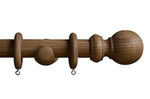 Swish 35mm Forever Autumn Ball Hot Cocoa Wooden Curtain Pole  - Thumbnail 1