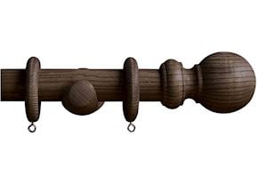 Swish 35mm Forever Autumn Ball Mulled Wine Wooden Curtain Pole 