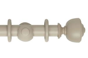 Rolls 45mm Museum Asher Wooden Curtain Pole Greystone
