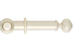 Rolls 45mm Museum Parham Wooden Curtain Pole Cream and Gold Wash 