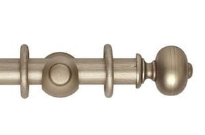 Rolls 45mm Museum Parham Wooden Curtain Pole Satin Oyster