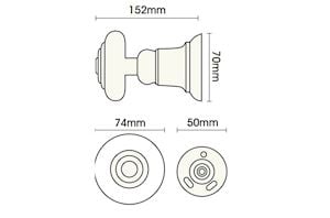 Rolls Honister 50mm Wooden Curtain Holdback French Grey - Thumbnail 2