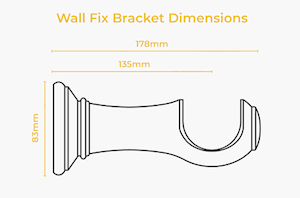 Integra 50mm Masterpiece Phoenix Distressed Cream Wooden Curtain Pole - Thumbnail 2