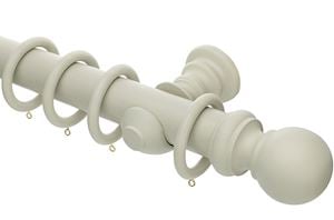 Rolls Honister 50mm Wooden Curtain Pole French Grey