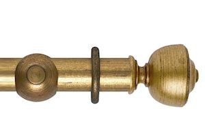 Rolls 55mm Museum Asher Wooden Curtain Pole Antique Gilt