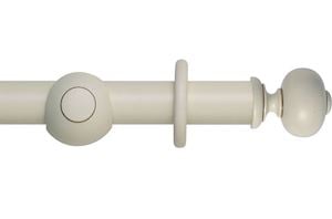 Rolls 55mm Museum Parham Wooden Curtain Pole Antique White