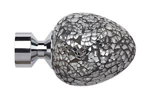 Speedy 28mm Alexia Mirror Finial Chrome