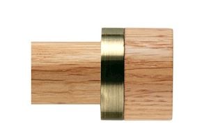 Rolls 28mm Neo Oak Stud Finial Spun Brass - Thumbnail 1