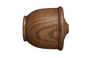 Hallis Eden 45mm Sisal Urn Finial Only - Thumbnail 1