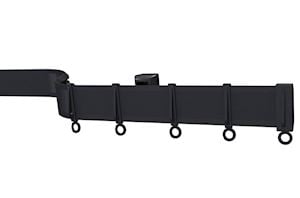 Speedy Streamline Coiled Track Black Plastic