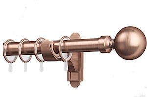 Rothley Eclipse 25mm Ball Curtain Pole Antique Copper
