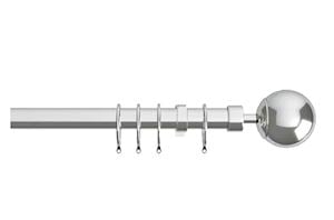 Speedy 22-25mm Finesse Ball Extendable Curtain Pole Chrome - Thumbnail 1