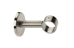 Swish 28mm Ceiling or Wall Fixed Bracket Satin Steel
