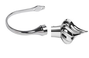 Arcade Curtain Holdback Chrome