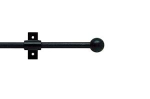 Artisan 12mm Mini Cannon Black Wrought Iron Curtain Pole - Thumbnail 1