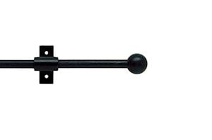 Artisan 12mm Mini Cannon Black Wrought Iron Curtain Pole