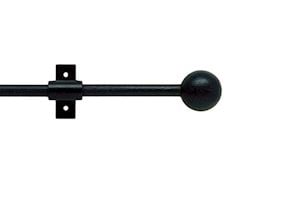 Artisan 12mm Cannon Black Wrought Iron Curtain Pole - Thumbnail 1