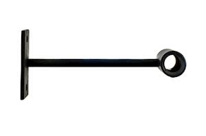 Artisan 12mm Black Wrought Iron Extra Extended Curtain Pole Bracket - Thumbnail 1