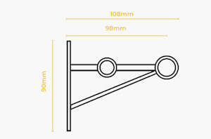 Artisan 16mm Stopper Black Wrought Iron Double Curtain Pole - Thumbnail 4