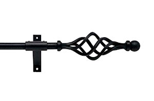 Artisan 16mm Cage Black Wrought Iron Curtain Pole