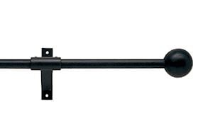 Artisan 16mm Cannon Black Wrought Iron Curtain Pole - Thumbnail 1