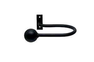 Artisan Cannon Black Wrought Iron Holdback