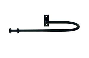 Artisan Stopper Black Wrought Iron Curtain Holdback