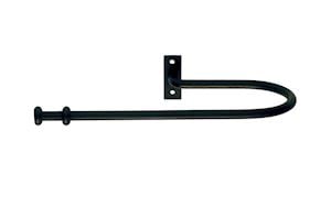 Artisan Stopper Black Wrought Iron Holdback