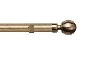 Speedy 28mm Ball Eyelet Pole Antique Brass - Thumbnail 1