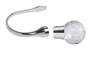 Crystallo Curtain Holdback Chrome